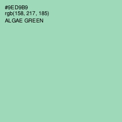 #9ED9B9 - Algae Green Color Image